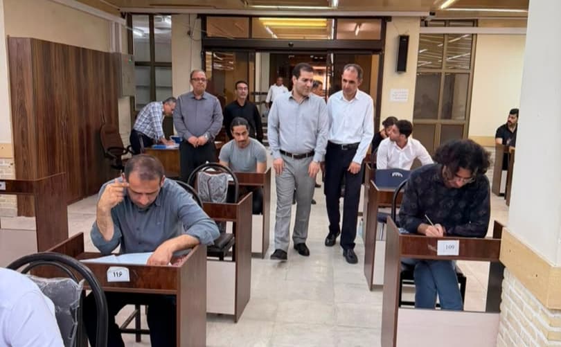 بازدید معاون سیاسی، امنیتی و اجتماعی استاندار بوشهر از حوزه‌های برگزاری آزمون کارشناسی ارشد در دانشگاه خلیج فارس